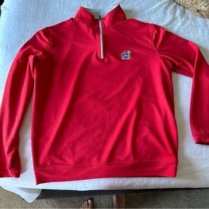 Peter Millar Kansas Jayhawks Men’s Quarter Zip Pullover